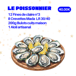 plateau de fruits de mer le poissonnier